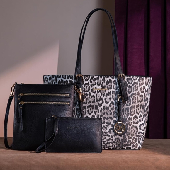 Montana West Purses for Women Tote Bag 3Pcs Set Leopard Print Satchel Handbags - Picture 2 of 6